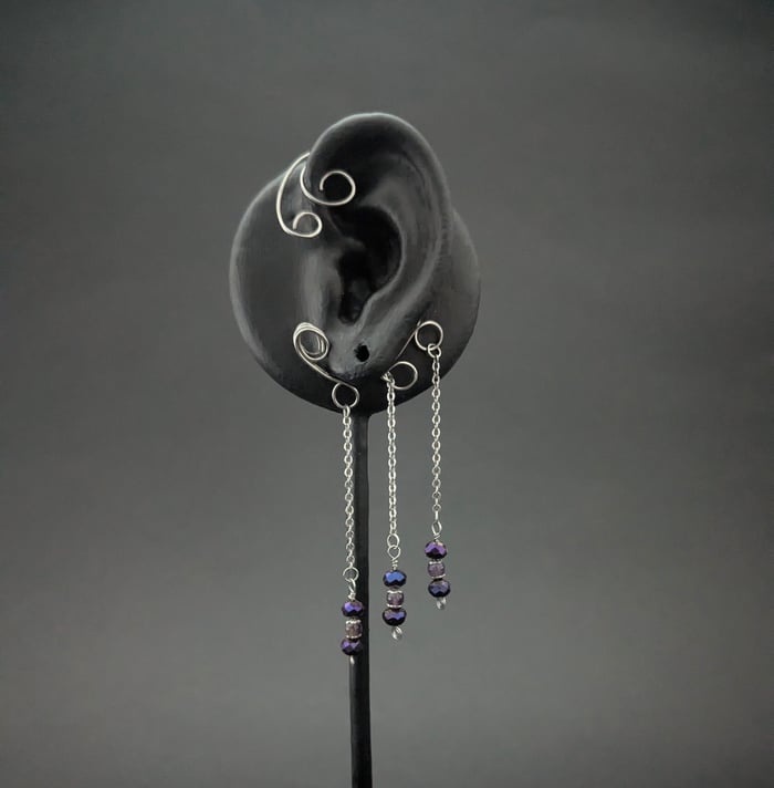 Fairycore Ear Cuff (Amethyst) image